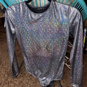 🔥Metallic One Piece Bodysuit*** Excellent Pre-Owned condition;worn once